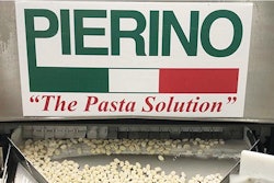 Pierino gnocchi exit the Messer Wave Impingement Freezer. The wave-like action helps keep the product separated while the impingement gas flows increase throughput, cryogen efficiency, and operating leverage for the premium pasta maker.