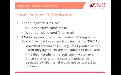 Label Bioengineered Foods Correctly With AIB | ProFood World