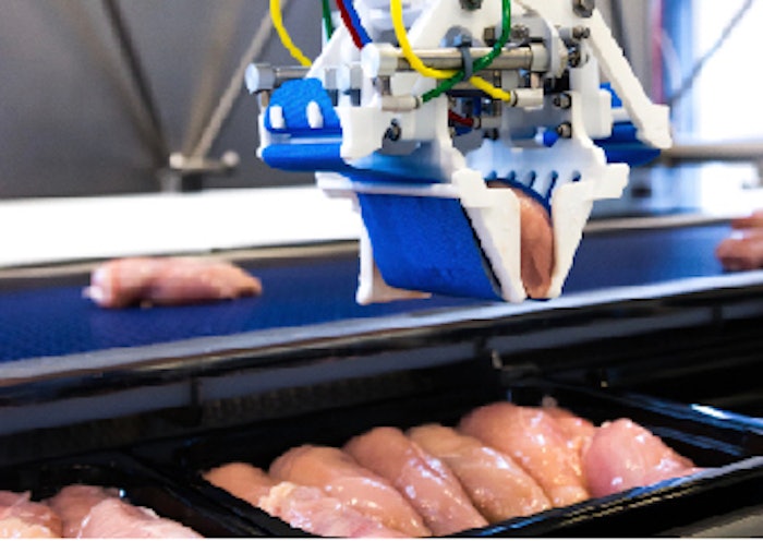 Marel poultry-processing on display.