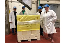 At Smithfield Foods’ Milan, Mo. facility, the switch from cardboard to reusable plastic combos is expected to save $1.3 over the next five years. Photo courtesy of Smithfield Foods.