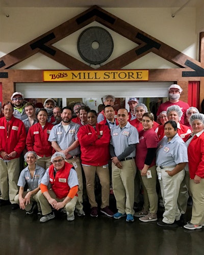 Bob's Red Mill employees intercepted product from the waste stream and were trained to identify donatable items.