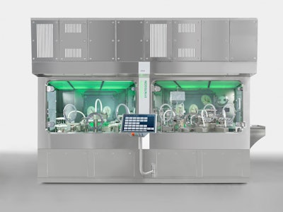 The Syntegon Versynta FFP modular small batch solution offers full isolator integration for filling aseptic and highly potent liquid active ingredients.
