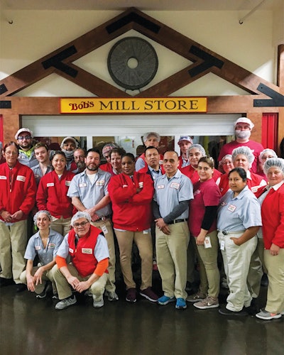 Bob’s Red Mill employees intercepted product from the waste stream and were trained to identify donatable items.