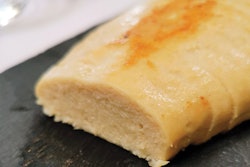 The plant-based industry has progressed from burgers to imitating whole cuts of meat. This chicken breast analogue is made through extrusion.