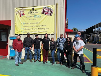 Conagra Brands’ Oakdale, Calif., facility created a cross-functional team that made excellent progress in reducing food waste.