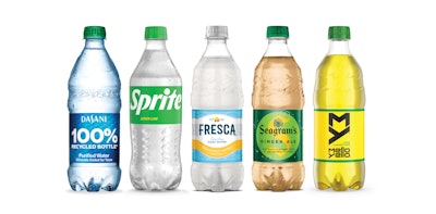 Coca-Cola clear replacements for green plastic bottles