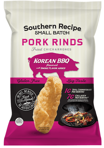 Korean BBQ pork rind package design
