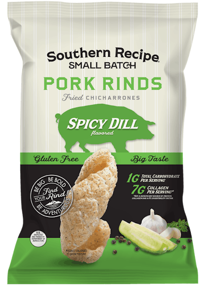 Spicy Dill Pork Rind Package Design