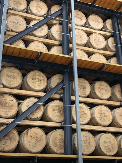 The new barrel house can hold 22,000 barrels. Due to growing product demand, a second barrel house will be built nearby in the next year or so.