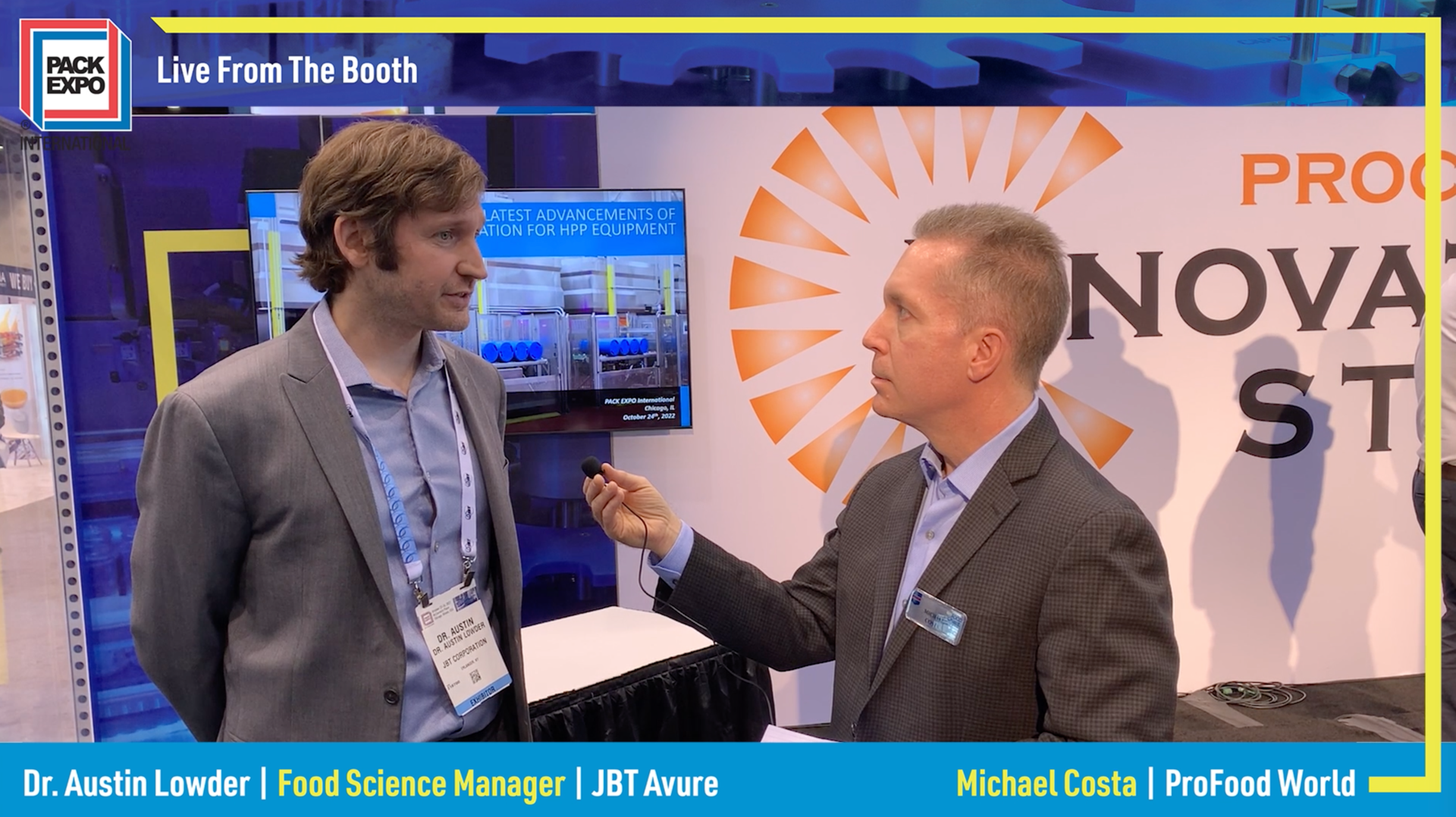 HPP interview ProFood World Dr. Austin Lowder JBT Avure