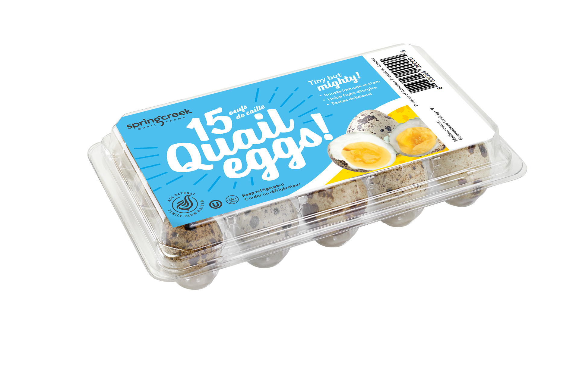 Spring Creek Bio-PET quail egg carton