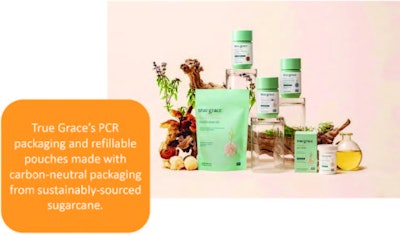 True Grace's sustainable supplement packaging