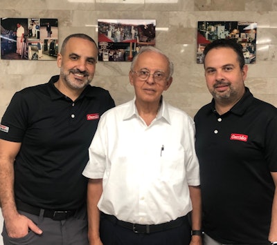 Garrido Printing Equipment executives (left to right): Nicolas Garrido, VP and General Manager; Diego Garrido, Founder; Juan Garrido, VP and Technical Director.