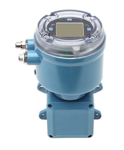 Emerson’s Micro Motion 1600 compact flow transmitter features Power-over-Ethernet and smart meter verification to let operators know if the meter is working properly or needs to be replaced.