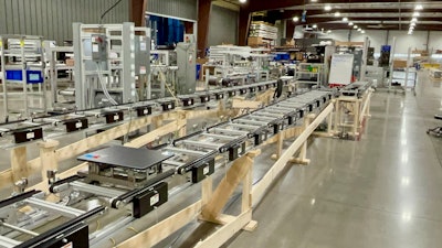 A conveying system for electric automobile batteries, earmarked for one of the largest electric car manufacturers in the world.