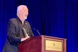 Bob Yeoman speaks to attendees of BevTech 2023 about the impact of carbon dioxide reductions.