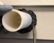 Xcluder's polyester blend fill fabric can expand into tight entryways.