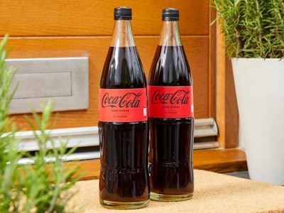 Coca-Cola Europacific Partners is trailling a reusable, doorstep-delivered Coke Zero bottle in partnership with Milk & More.