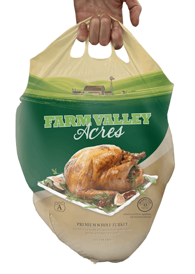 Design Excellence—Perflex's Grab-N-Go Shrink Bag for Bulky Meat and Poultry from Amcor Flexibles North America.