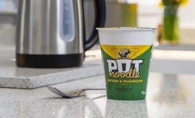 Pot Noodle sustainable packaging material