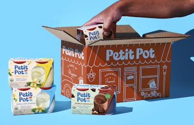 The undecorated jars are either multipacked in two-count packs of two-side printed paperboard overwrap, or single-packed with single-sided printed paperboard overwrap. They're then case packed into printed e-flute corrugated cases.