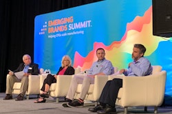 Co-manufacturers and co-packers provide insight to emerging brands about how to grow their business. From left to right: Ron Puvak, Contract Packagers Association; DeAnn DeVenney, Maverick Packaging; Dillon Vincent, Crystal Packaging; and Paul Shrater, Minimus Products.