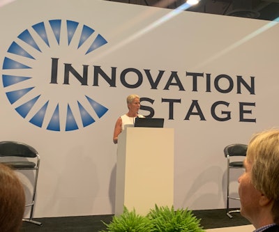 Melissa Green speaks about sustainability in healthcare packaging at the 2023 PACK EXPO Las Vegas Innovation Stage.