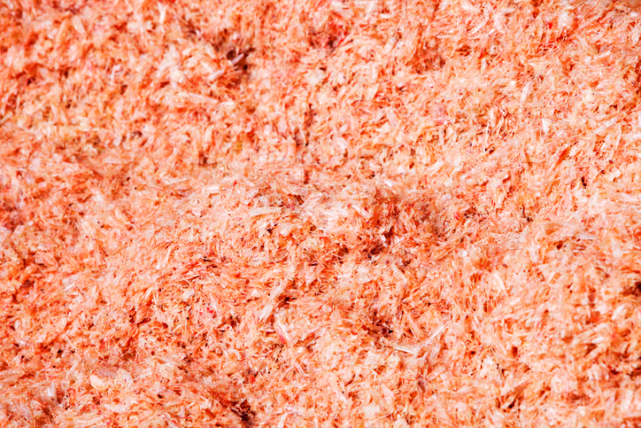 Chitin, a material found in shrimp shells, is biodegradable, easily compostable, and degrades quickly in a landfill.