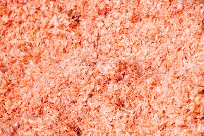 Chitin, a material found in shrimp shells, is biodegradable, easily compostable, and degrades quickly in a landfill.