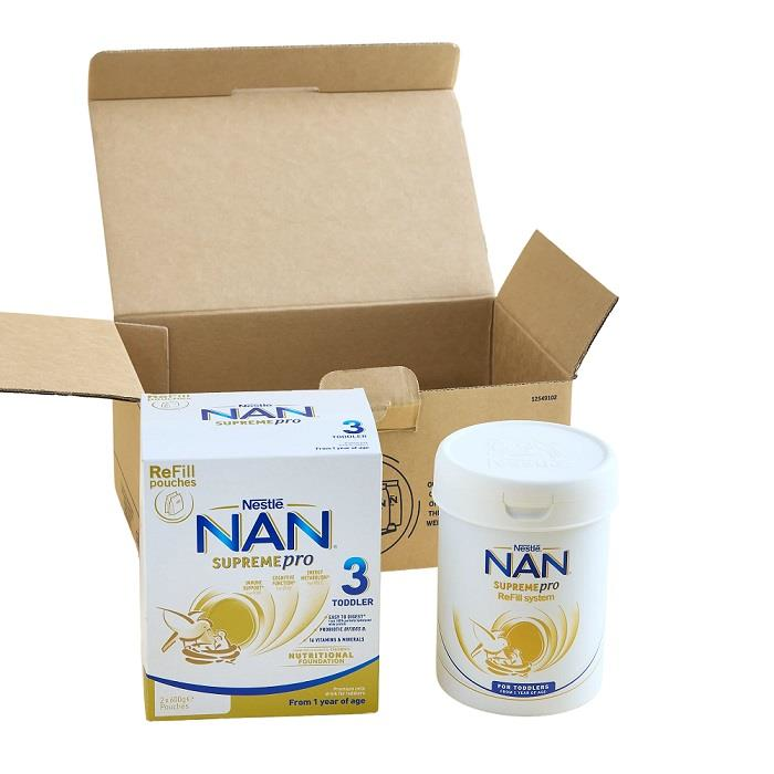 Nestl&eacute; Australia's new refillable toddler milk packaging should result in 40% less primary packaging weight each year.