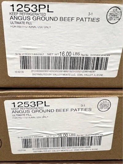 Ground beef recall e. coli Valley Meats