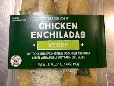 Trader Joe's Chicken Enchiladas Health Alert