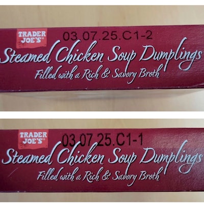 Trader Joe's Chicken Soup Dumplings Recall Plastic