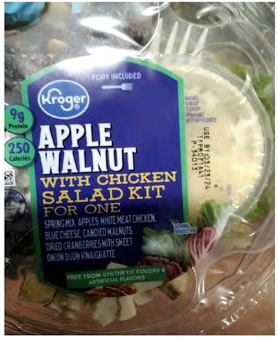 Kroger recall chicken salad allergen