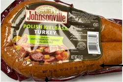 Johnsonville turkey kielbasa recalled rubber