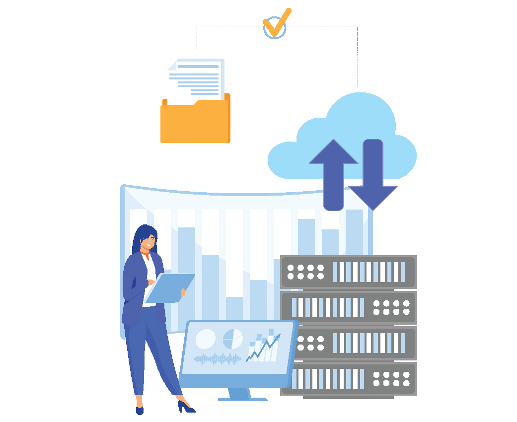 Cloud data storage can act as a backup for disaster recovery.