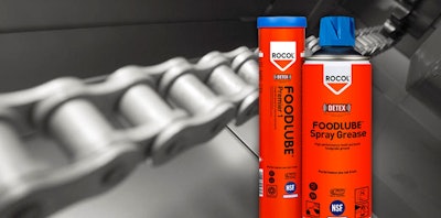 Rocol's entire line of Foodlube food-grade lubricants has been reformulated to be PFAS-free.