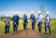 Celebrating the groundbreaking of the GEA Technology Center for Alternative Proteins in Janesville, WI (from left to right): Sarita Chauhan, Tim Barnett, Mark Curphey,Thorsten Heidack, Evan Walker and Arpad Csay.