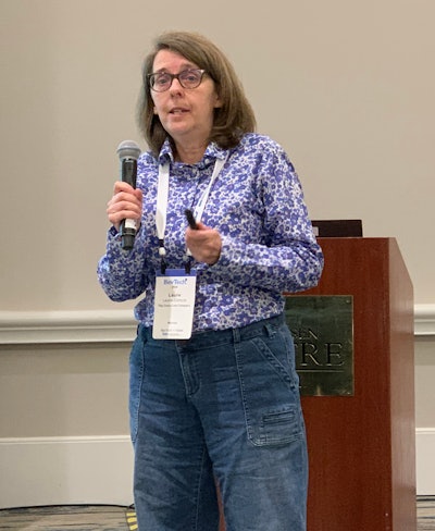 Laurie Gilmore, water technology quality manager at Coca-Cola, presents Water Treatment 101 at BevTech.