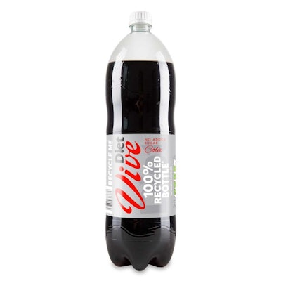 Aldi's new rPET soft drink bottles are expected to save about 10,000 metric tons of virgin plastic per year.