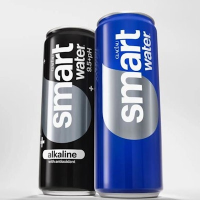 Glacéau Smartwater claims this is the first time vapor-distillwed water will be sold in individual cans.