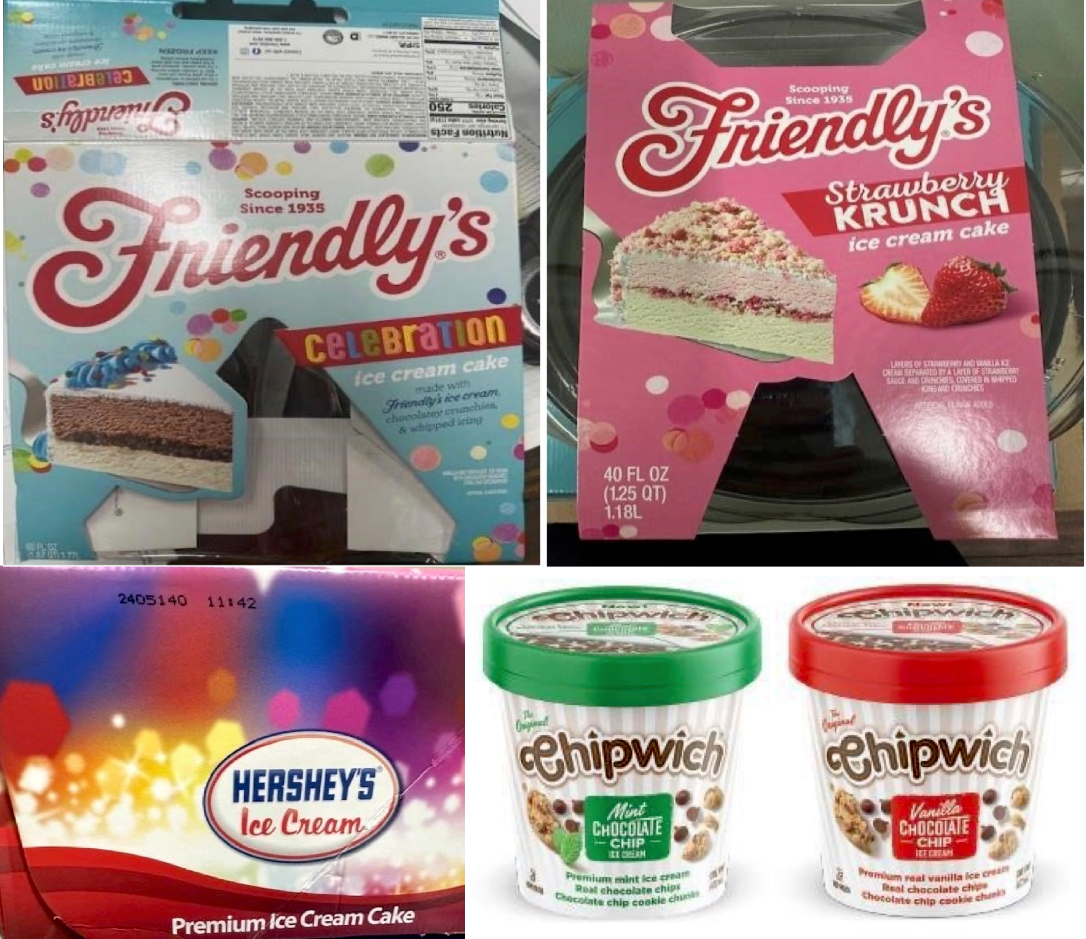 Hershey's Friendly's Chipwich Ice Cream Recall