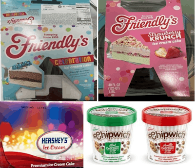 Hershey's Friendly's Chipwich Ice Cream Recall