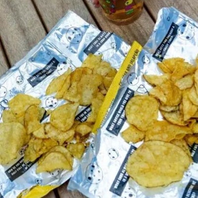 Beavertown's limited-edition chips use compostable materials and promote mental health awareness.