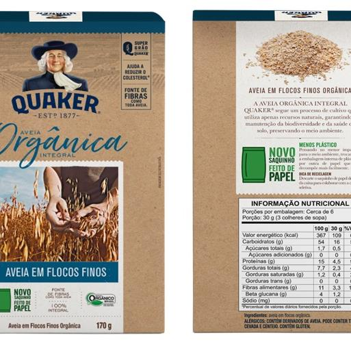 PepsiCo Brazil's new paper-based inner packaging for Quaker Oats products aims to add sustainability without any sacrifice to product standards.