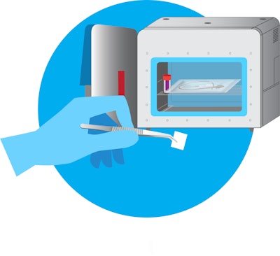ActivShield™ film ready to be placed in chamber for sterilization (chamber not required).