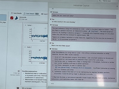 At PACK EXPO Intl. 2024 in Chicago, Siemens demonstrated generative AI functionality built into its predictive maintenance tool, Senseye.