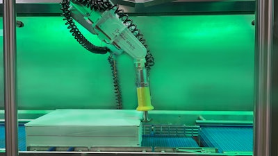 MHM Automation’s Universal Robotic Box Cutter uses vision technology to enable it to accurately and safely open boxes of any shape and size, without operator intervention.