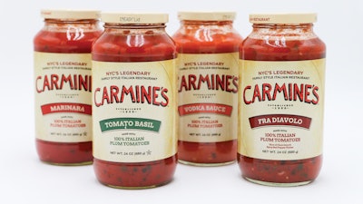 Carmine's pasta sauces each feature a Consumer Convenience Technology (CCT) EEASY lid.
