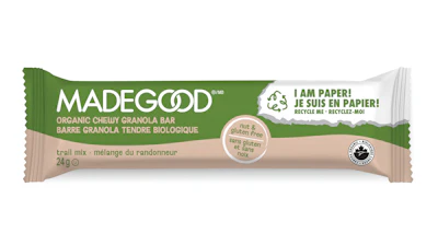 Compared to traditional bar wrap, the package reduces the amount of virgin plastic by 77% and has been certified by Western Michigan University to meet repulpability standards necessary for the recycling process.